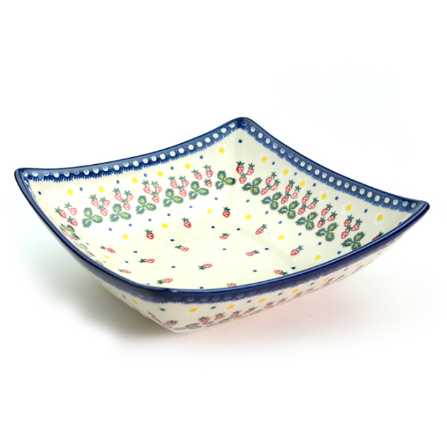 長方形盛皿Sポーリッシュポタリー(ポーランド食器)