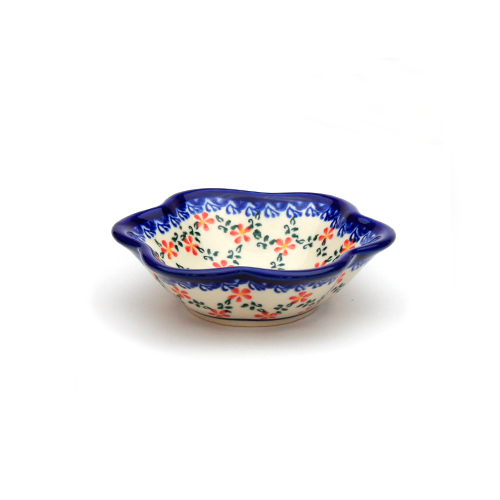 花型のボウル-ポーリッシュポタリー(ポーランド食器)