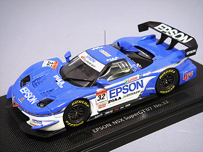 エブロ 1/43 エプソン NSX 2007 スーパーGT GT500 #32 L.デュバル/F