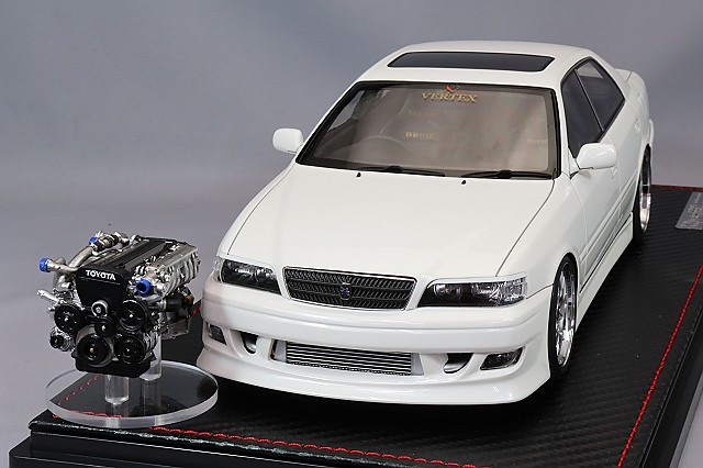 イグニッションモデル 1/18 VERTEX JZX100 チェイサー ホワイト