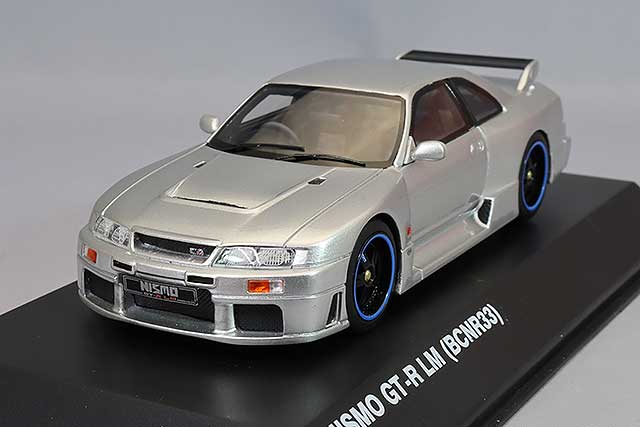 京商/BBR 1/43 日産 スカイライン GT-R VスペックII R34 ブルー