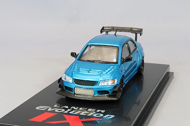 CMモデル 1/64 三菱 ランサー エボリューション IX メタリックブルー