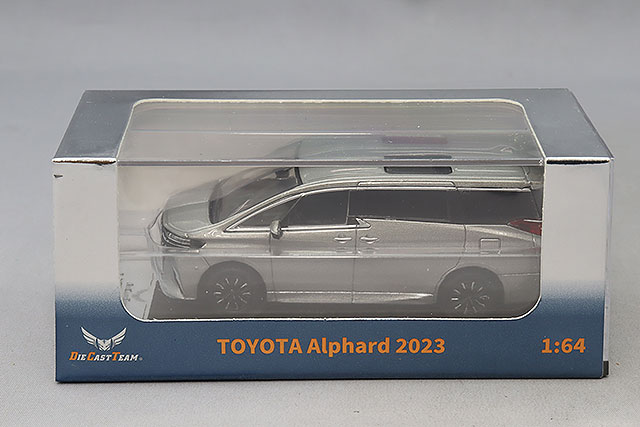 ダイキャストチーム 1/64 トヨタ アルファード 2024 ホワイト 右ハンドル