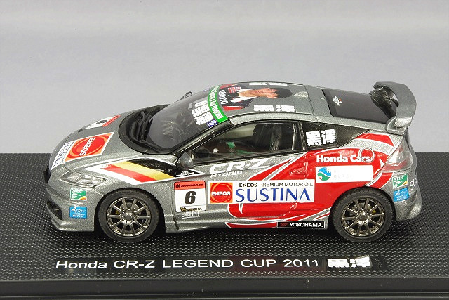 エブロ 1/43 ホンダ CR-Z 無限 2011 レジェンドカップ #6 黒澤琢弥