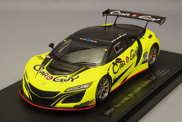 エブロ 1/43 カーガイレーシング NSX GT3 2018 鈴鹿10H #777 木村武史