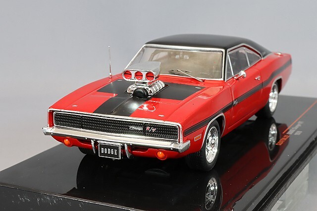 イクソ 1/43 ダッジ チャージャー R/T 1970 レッド