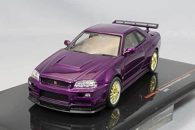 イクソ 1/43 日産 スカイライン GT-R R34 2002 メタリックパープル