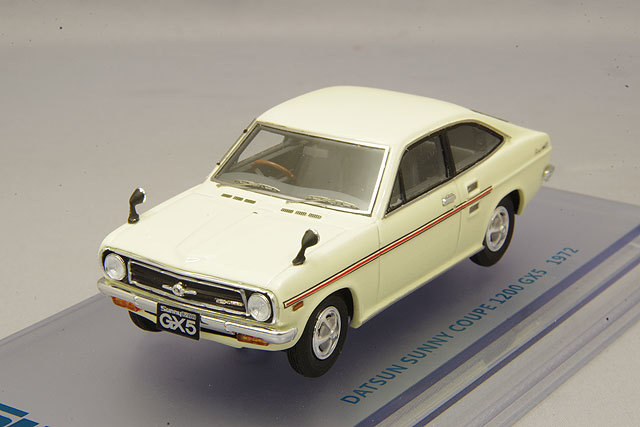 ENIF 1/43 日産 サニー 1200 GX5 クーペ 1972年型 サンイエロー