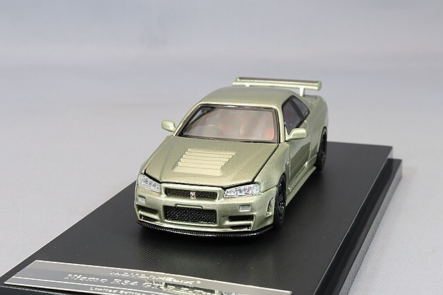 MOTORHELIX 1/64 日産 スカイライン GT-R R34 Z-TUNE ミレニアムジェイド