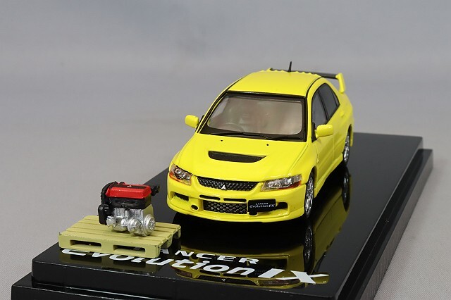 ホビージャパン 1/64 三菱 ランサー エボリューション IX GSR イエロー
