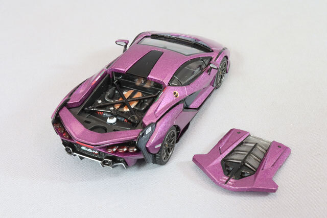 HUNG HING TOYS 1/64 ランボルギーニ シアン FKP 37 (Viola 30th)