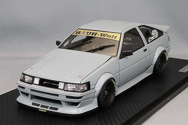 イグニッションモデル 1/18 RWB AE86 マットグレイ/TE37タイプ15インチ