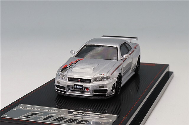 イグニッションモデル 1/64 ニスモ R34 GT-R Z-tune シルバー/ニスモ