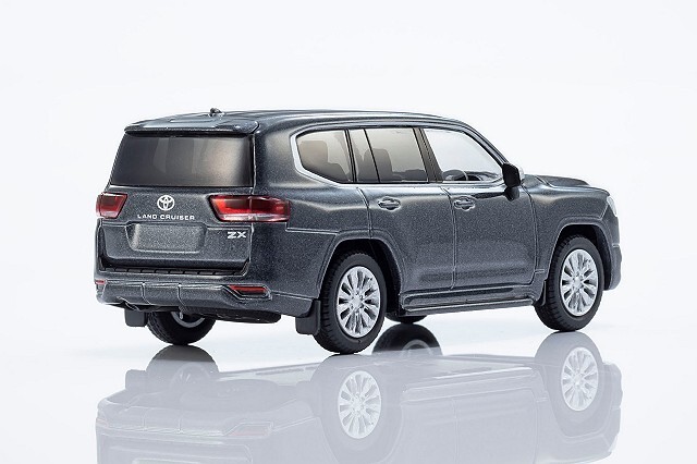 京商 ミニカー&ブック No.14 1/64 トヨタ ランドクルーザー 300 グレー