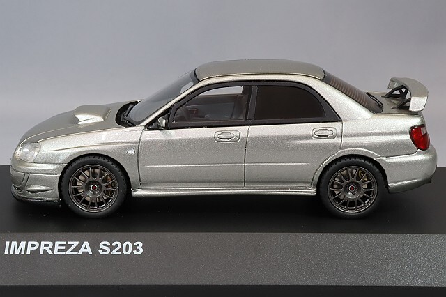 京商 1/43 スバル インプレッサ S203 グレー ,レジン製,