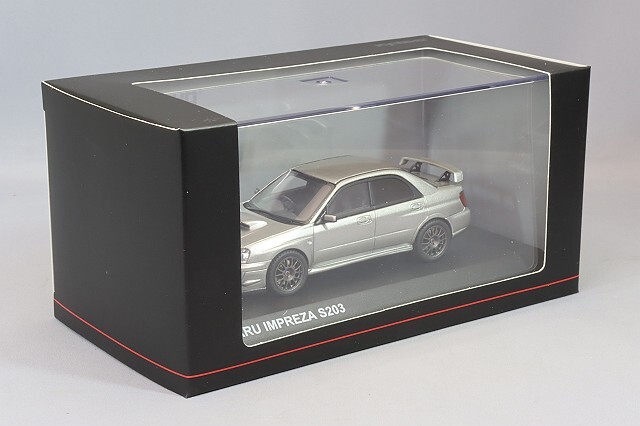 京商 1/43 スバル インプレッサ S203 グレー ,レジン製,