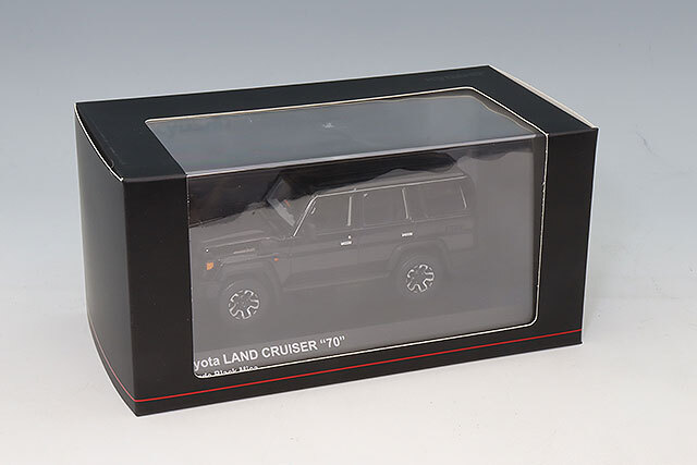 京商 1/43 トヨタ ランドクルーザー 70 アティチュードブラックマイカ