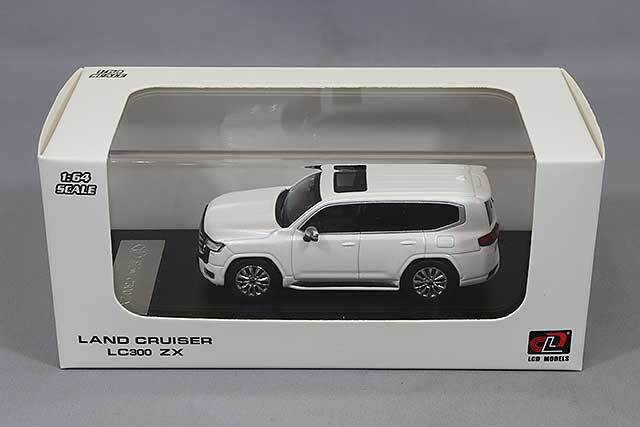 LCDモデル 1/64 トヨタ ランドクルーザー LC300-ZX ホワイト