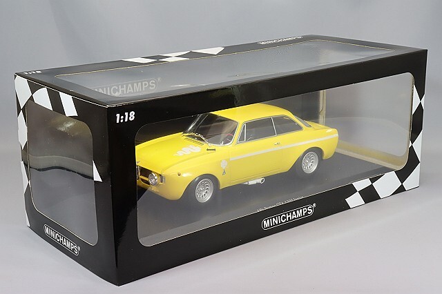 ミニチャンプス 1/18 アルファロメオ GTA 1300 ジュニア 1971 イエロー