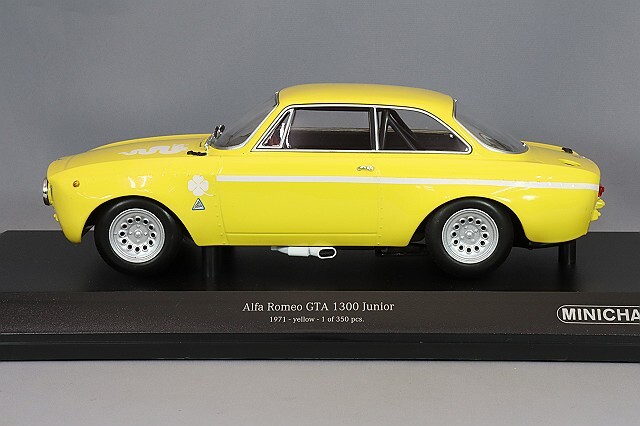 ミニチャンプス 1/18 アルファロメオ GTA 1300 ジュニア 1971 イエロー