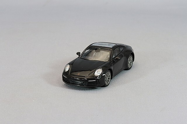 ミニチャンプス 1/87 ポルシェ 911 (992) カレラ 4S 2019 ブラック ,ABS製,