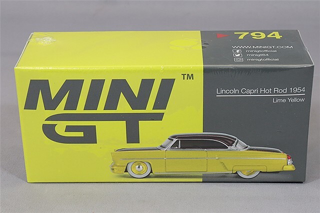 TSM ミニGT 1/64 リンカーン カプリ ホットロッド 1954 ライムイエロー