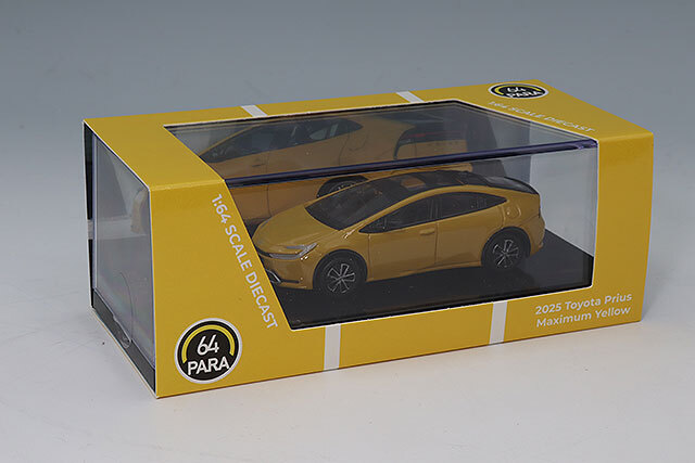 PARA64 1/64 トヨタ プリウス 2023 マキシマムイエロー 左ハンドル