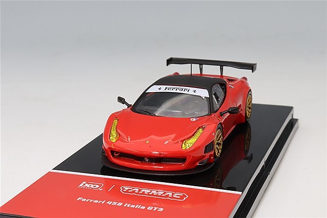 Tarmac x イクソ 1/64 フェラーリ 458 イタリア GT3 レッド