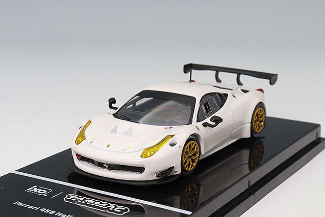 Tarmac x イクソ 1/64 フェラーリ 458 イタリア GT3 ホワイト