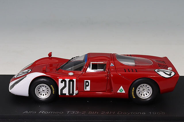 スパーク 1/43 アルファロメオ T33-2 1968 デイトナ24H 5位 #20 U