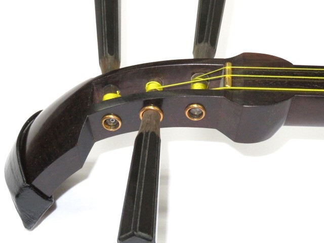 紅木 長唄 黒檀糸巻き 両面四つ皮 丸打ち胴 6255胴 5468