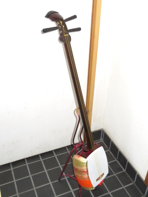 三味線・お琴の老舗 菊岡 中むら】リニューアル中古三味線本体 紅木