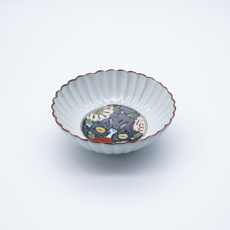 菊割鉢(小)(白)｜空萌工房(そらもえこうぼう)｜田口紀美子