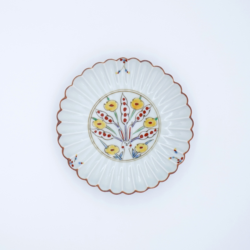 菊割鉢(小)(白)｜空萌工房(そらもえこうぼう)｜田口紀美子