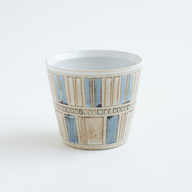 波佐見焼 一誠陶器 タイルアート【tile art】カップ（ブルー）
