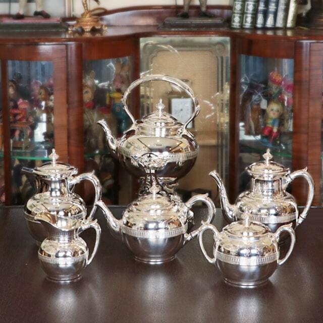 シルバープレート】【中古】Tiffany（ティファニー）6点ティーセット