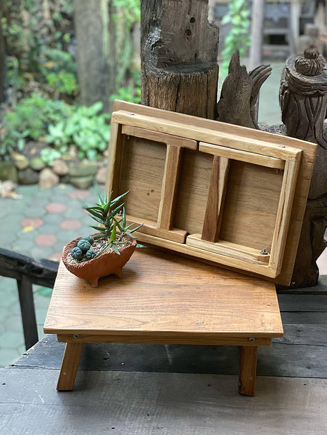 チークWOOD 折りたたみ ローテーブル【パヤカ オンラインショップ】