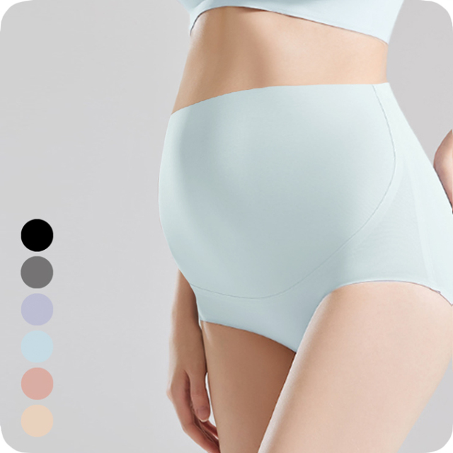 お腹もヒップもソフトフィット マタニティ シームレスショーツ Pearls