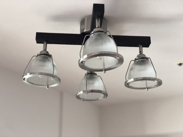 送料無料 DINER-CROSS（ダイナークロス）リモコン付き 4灯ガラス