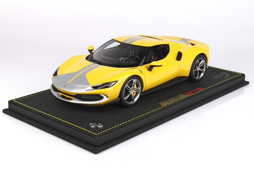 BBR P18211CV 1/18 Ferrari 296GTB Assetto Fiorano Giallo Modena