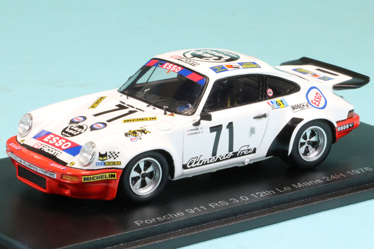 スパーク 1/43 ポルシェ 911 RS 3.0 ルマン 24h 1976 No.71 S9824