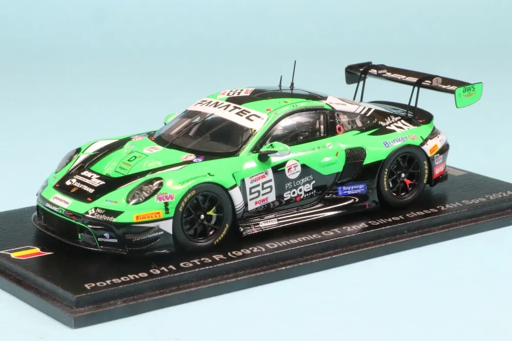 スパーク 1/43 ポルシェ 911 GT3 R (992) No.55 ダイナミックGT 2位