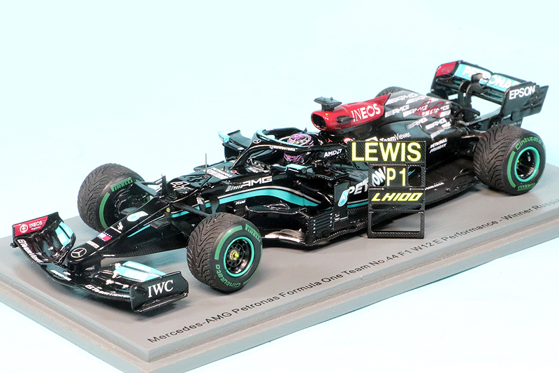 スパーク 1/43 メルセデス AMG W12 ロシアGP 2021 Winner L.ハミルトン