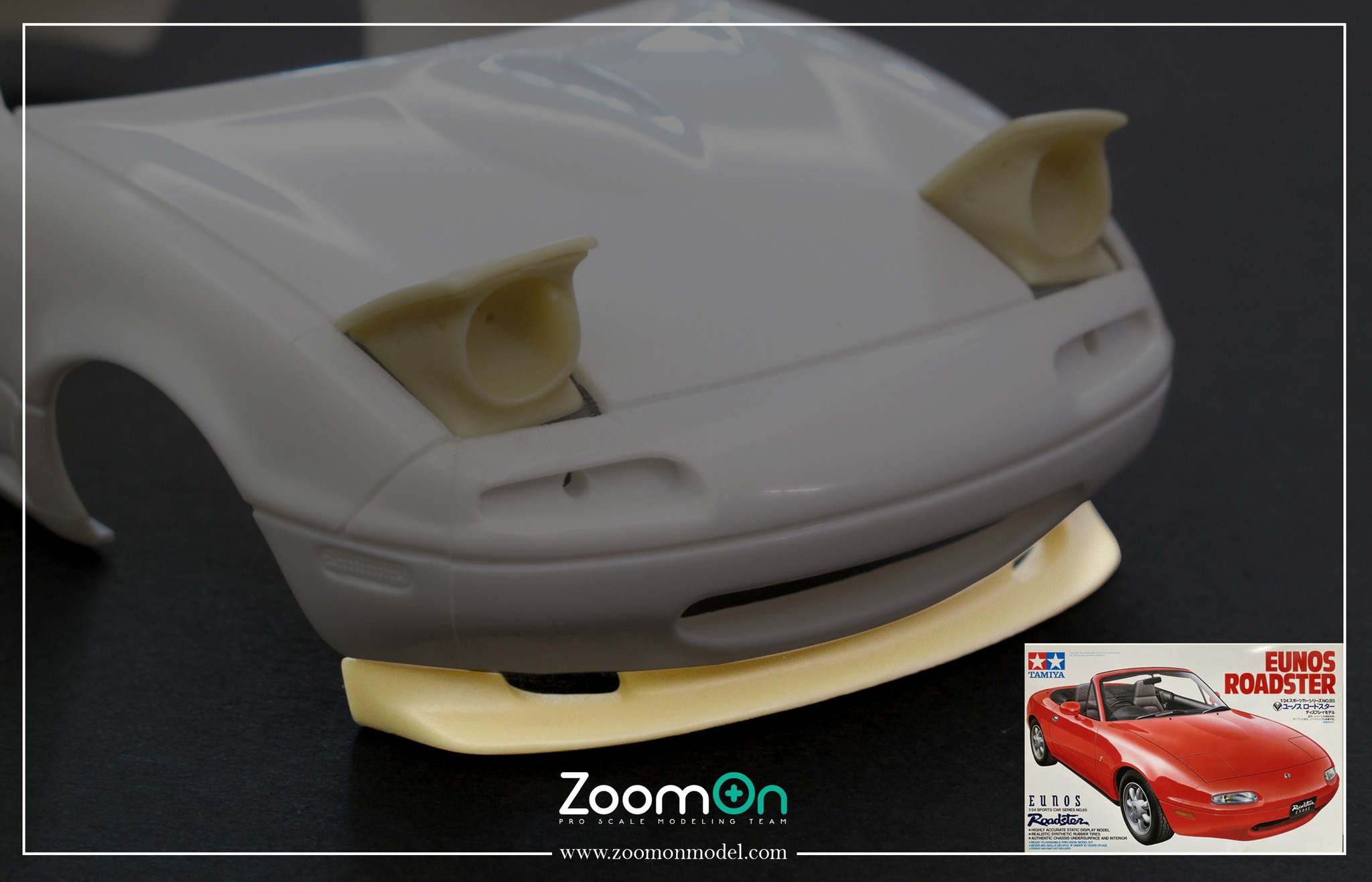 ZoomOn 1/24 マツダ ユーノス ロードスター MX-5 NA フロントリップ