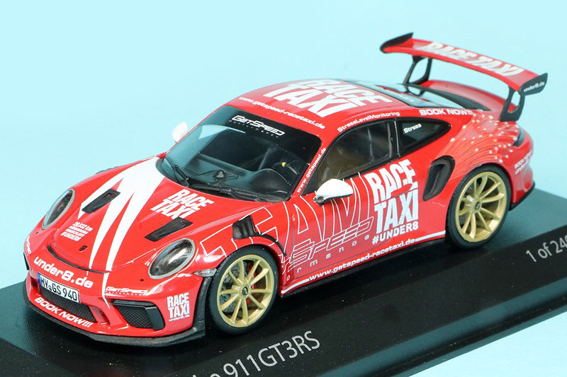 ミニチャンプス 1/43 ポルシェ 991-2 GT3 RS 2019 INDISCHROT GETSPEED