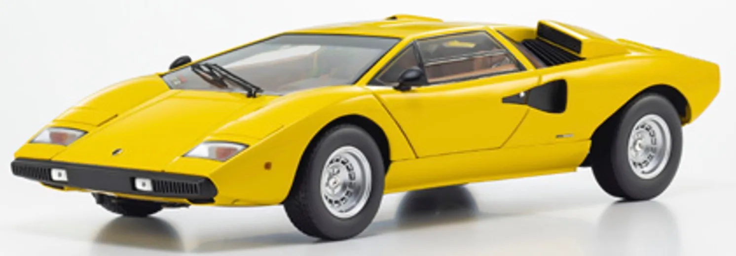 予約] 京商 1/18 ランボルギーニ カウンタック LP400 イエロー フル