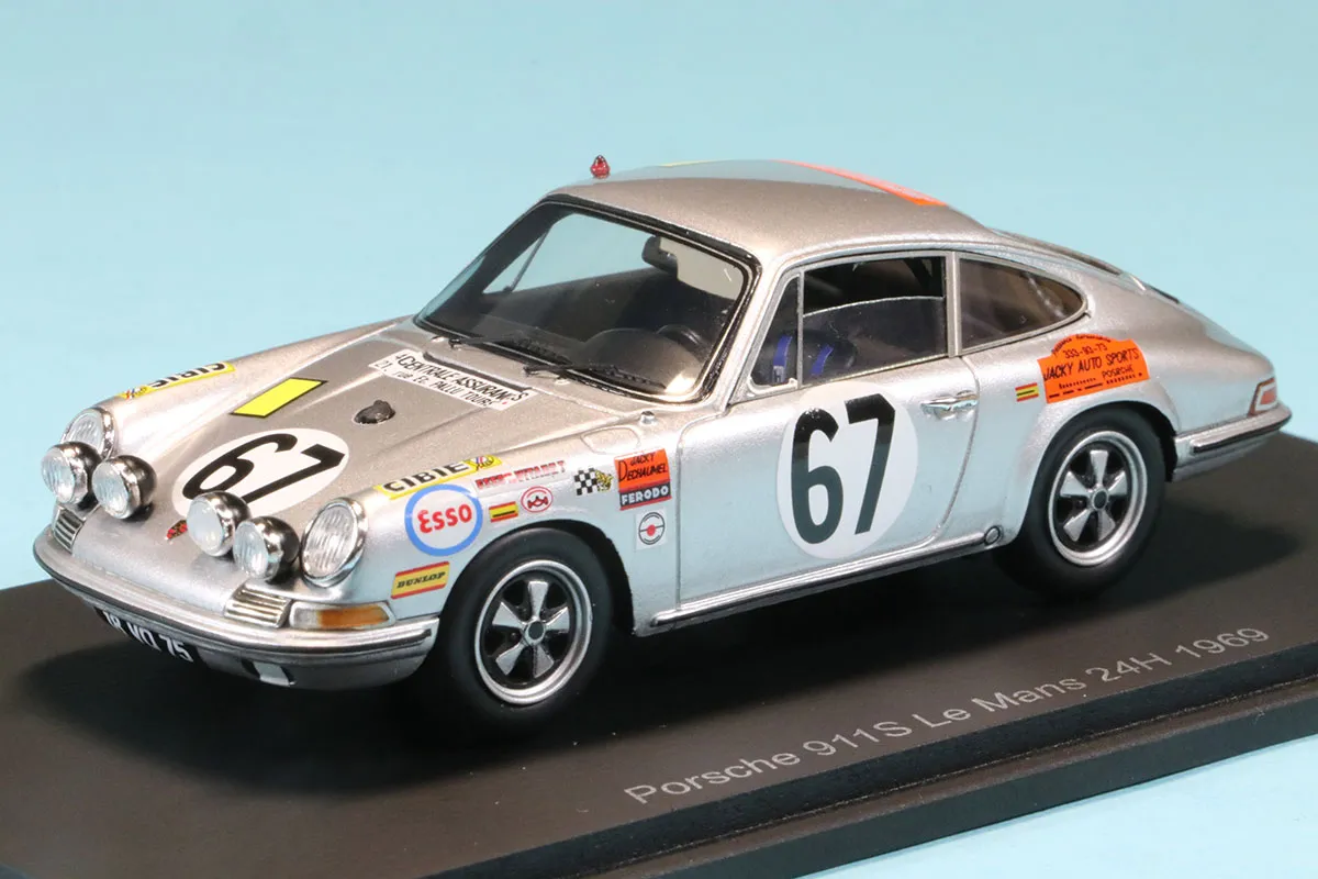 スパーク 1/43 ポルシェ 911S 901 ルマン 1969 No.67 S9745 ミニカー