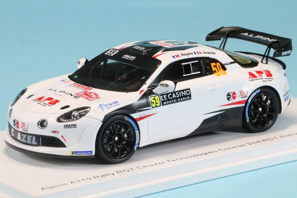 スパーク 1/43 アルピーヌ A110 ラリー RGT モンテカルロ 2024 No.59 E