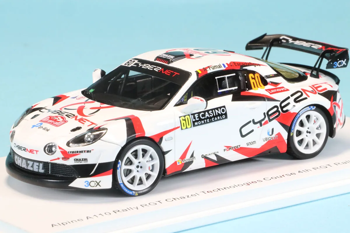 スパーク 1/43 アルピーヌ A110 ラリー RGT モンテカルロ 2024 No.60 A