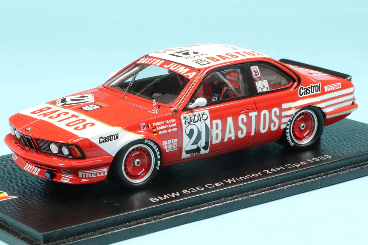 スパーク 1/43 BMW 635 CSi No.21 1983 スパ 24h ウィナー T. タッサン